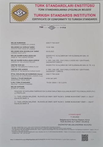 Kalite Belgelerimiz 4 | Çukurova Profil